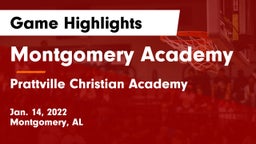 Montgomery Academy  vs Prattville Christian Academy  Game Highlights - Jan. 14, 2022