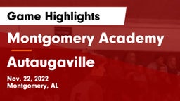 Montgomery Academy  vs Autaugaville  Game Highlights - Nov. 22, 2022