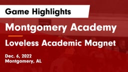 Montgomery Academy  vs Loveless Academic Magnet  Game Highlights - Dec. 6, 2022