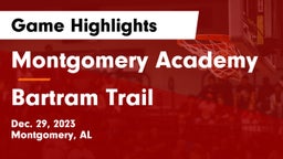 Montgomery Academy  vs Bartram Trail  Game Highlights - Dec. 29, 2023