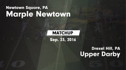 Matchup: Marple Newtown vs. Upper Darby  2016