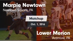 Matchup: Marple Newtown vs. Lower Merion  2016