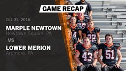 Recap: Marple Newtown  vs. Lower Merion  2016