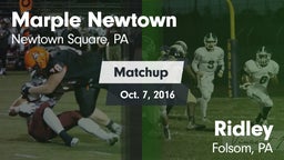 Matchup: Marple Newtown vs. Ridley  2016