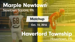 Matchup: Marple Newtown vs. Haverford Township  2016