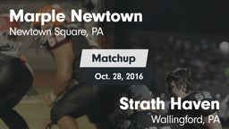 Matchup: Marple Newtown vs. Strath Haven  2016