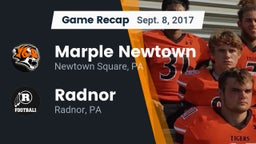 Recap: Marple Newtown  vs. Radnor  2017