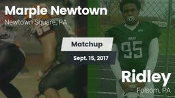 Matchup: Marple Newtown vs. Ridley  2017