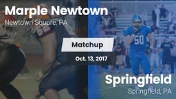 Matchup: Marple Newtown vs. Springfield  2017