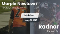 Matchup: Marple Newtown vs. Radnor  2018