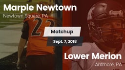 Matchup: Marple Newtown vs. Lower Merion  2018