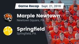 Recap: Marple Newtown  vs. Springfield  2018