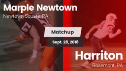 Matchup: Marple Newtown vs. Harriton  2018