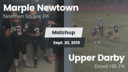 Matchup: Marple Newtown vs. Upper Darby  2019