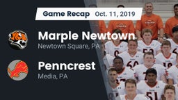 Recap: Marple Newtown  vs. Penncrest  2019