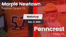 Matchup: Marple Newtown vs. Penncrest  2020