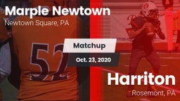 Matchup: Marple Newtown vs. Harriton  2020