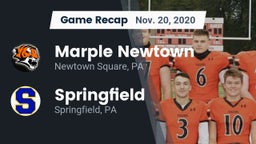 Recap: Marple Newtown  vs. Springfield  2020