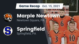 Recap: Marple Newtown  vs. Springfield  2021