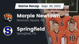 Recap: Marple Newtown  vs. Springfield  2022