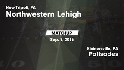 Matchup: Northwestern Lehigh vs. Palisades  2016