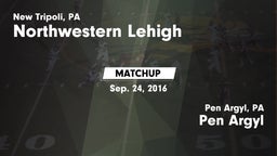 Matchup: Northwestern Lehigh vs. Pen Argyl  2016