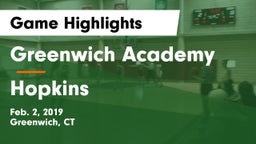 Greenwich Academy  vs Hopkins  Game Highlights - Feb. 2, 2019