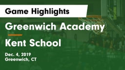 Greenwich Academy  vs Kent School  Game Highlights - Dec. 4, 2019