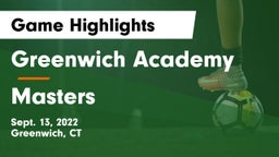 Greenwich Academy  vs Masters Game Highlights - Sept. 13, 2022