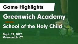 Greenwich Academy  vs School of the Holy Child Game Highlights - Sept. 19, 2022
