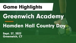 Greenwich Academy vs Hamden Hall Country Day  Game Highlights - Sept. 27, 2022