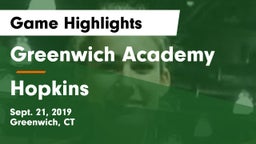 Greenwich Academy  vs Hopkins  Game Highlights - Sept. 21, 2019