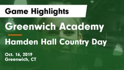Greenwich Academy  vs Hamden Hall Country Day  Game Highlights - Oct. 16, 2019