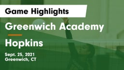 Greenwich Academy  vs Hopkins  Game Highlights - Sept. 25, 2021