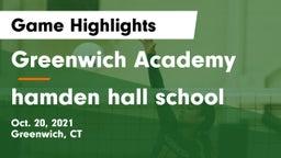 Greenwich Academy  vs hamden hall school Game Highlights - Oct. 20, 2021