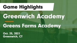 Greenwich Academy  vs Greens Farms Academy  Game Highlights - Oct. 25, 2021