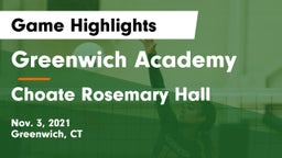 Greenwich Academy  vs Choate Rosemary Hall  Game Highlights - Nov. 3, 2021