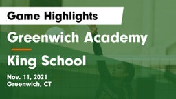 Greenwich Academy  vs King School Game Highlights - Nov. 11, 2021