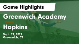 Greenwich Academy  vs Hopkins  Game Highlights - Sept. 24, 2022