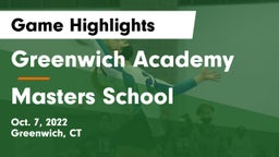 Greenwich Academy  vs Masters School Game Highlights - Oct. 7, 2022