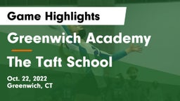 Greenwich Academy  vs The Taft School Game Highlights - Oct. 22, 2022