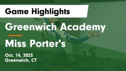 Greenwich Academy vs Miss Porter's  Game Highlights - Oct. 14, 2023