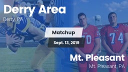Matchup: Derry Area vs. Mt. Pleasant  2019