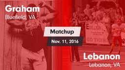 Matchup: Graham vs. Lebanon  2016
