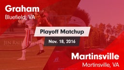 Matchup: Graham vs. Martinsville  2016