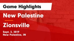 New Palestine  vs Zionsville  Game Highlights - Sept. 3, 2019