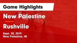 New Palestine  vs Rushville  Game Highlights - Sept. 28, 2019