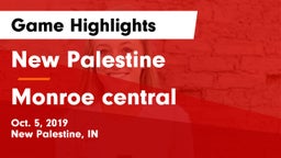 New Palestine  vs Monroe central Game Highlights - Oct. 5, 2019