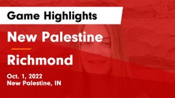New Palestine  vs Richmond  Game Highlights - Oct. 1, 2022