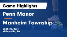Penn Manor   vs Manheim Township  Game Highlights - Sept. 22, 2021